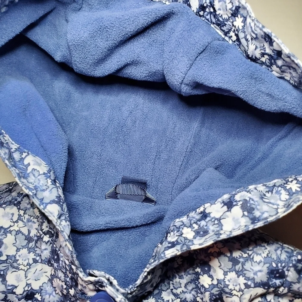 BABY GAP Button Up Floral Blue Jacket Sz 2T